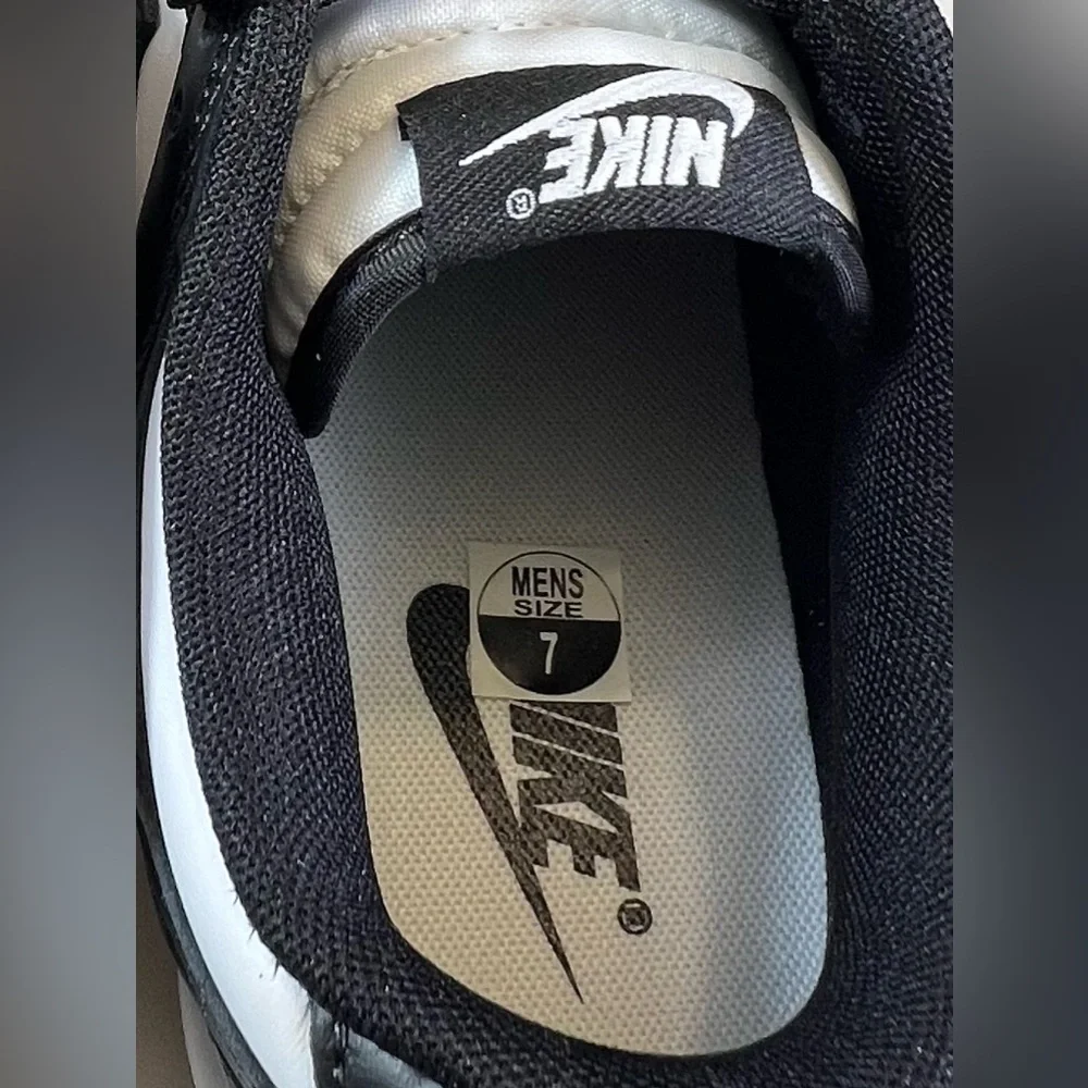 🆕 Nike Dunk Low Retro in White/White/Black Panda Men’s Size: 7 With Original Box - Picture 13 of 17